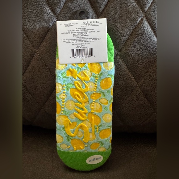 Precious Moments, Anti-Slip, Ballet, LEMON, Scented, Socks - Picture 2 of 2